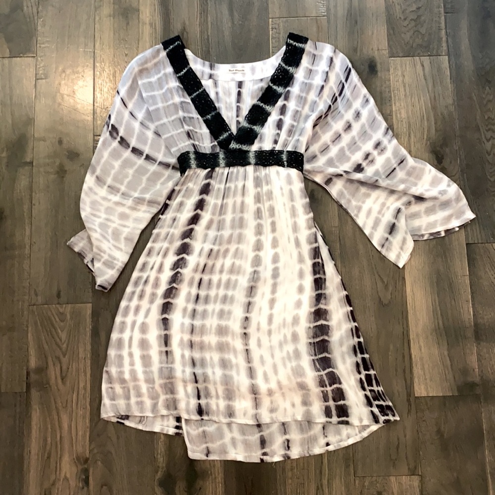 Rock Etiquette Tie Dye & Lace Dress Mid Length XS